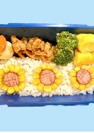 超簡単！〜ひまわり弁当〜-レシピのメイン写真