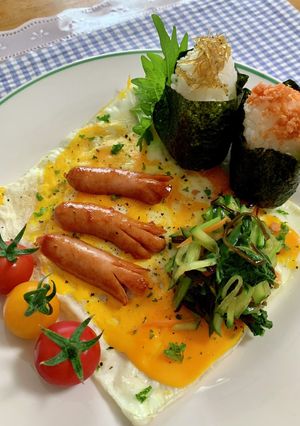 卵シートde朝ごはん♪-レシピのメイン写真