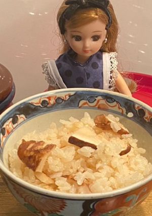 リカちゃん♡23年初♡松茸ごはん!!-レシピのメイン写真