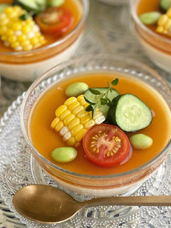 卵なし♡冷たい茶碗蒸し風☆野菜の豆乳寄せ-レシピのメイン写真