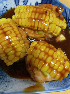 つくねの照り焼きコーンのせ-レシピのメイン写真