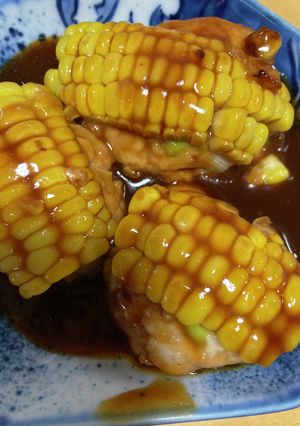 つくねの照り焼きコーンのせ-レシピのメイン写真