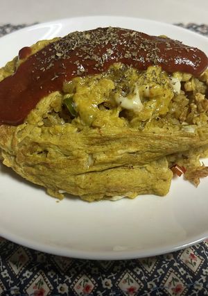 ごはんがバターチキンカレー・オムライス-レシピのメイン写真
