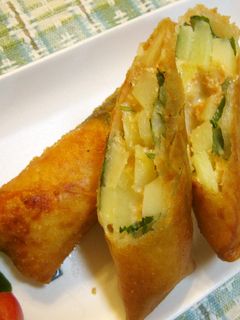 新じゃがのめんたいマヨチーズ春巻き✿-レシピのメイン写真