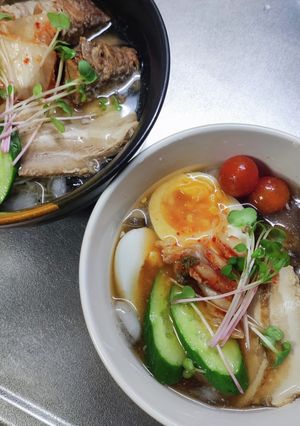 簡単おいしい手作り韓国冷麺のつゆ・スープ-レシピのメイン写真