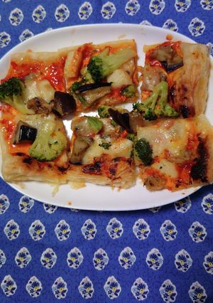 ヨウサマの減塩夏野菜のお家（うち）ピザ-レシピのメイン写真