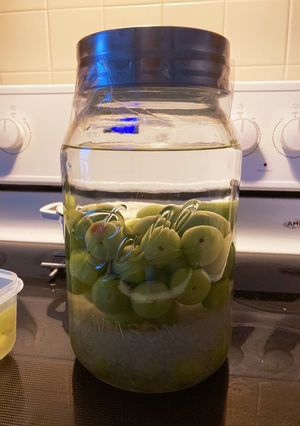 アメリカ🇺🇸材料３つだけウォッカで梅酒-レシピのメイン写真