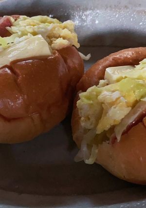 ロールパン　レンチンサンド-レシピのメイン写真