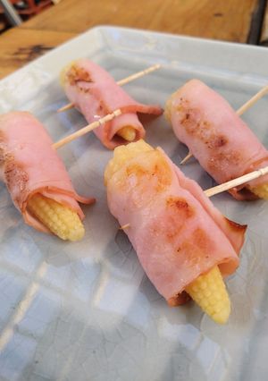 ヤングコーン　ベーコン巻き-レシピのメイン写真