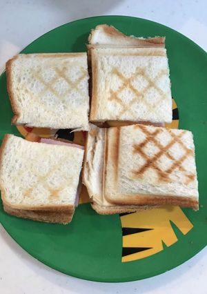 朝食のホットサンド♪-レシピのメイン写真