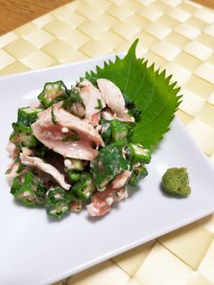 オクラとささみの明太和え-レシピのメイン写真