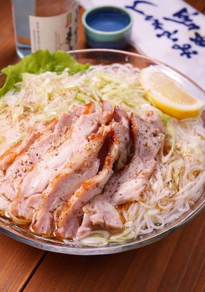 夏の☆鶏ももネギ塩チャーシュー素麺-レシピのメイン写真