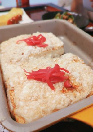 卵焼き器で簡単★かつおだしの豆腐ステーキ-レシピのメイン写真