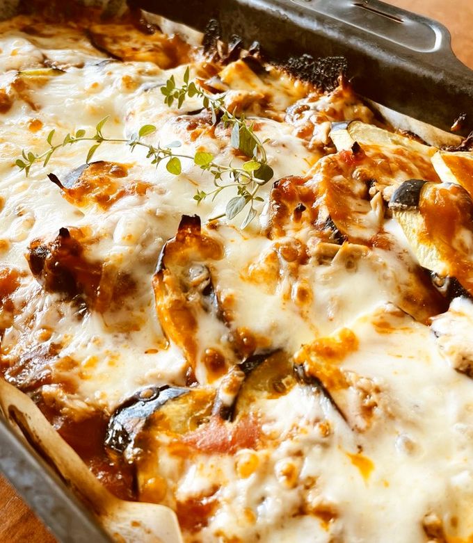 ラクックで簡単！「ナスとツナの重ね焼き」-レシピのメイン写真