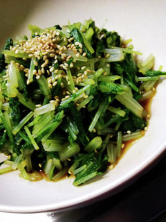 水菜の生姜醤油和え-レシピのメイン写真