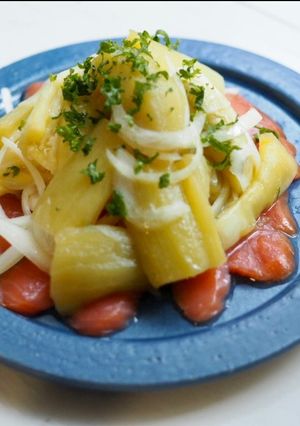 レンチンなすとスモークサーモンのマリネ-レシピのメイン写真