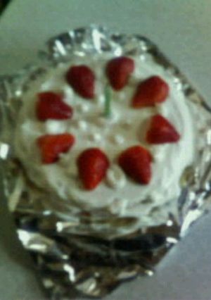 簡単、炊飯器で1歳の誕生日ケーキ-レシピのメイン写真