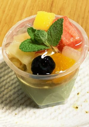 抹茶ミルクゼリー&フルーツたっぷりゼリー-レシピのメイン写真