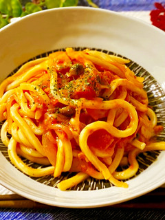 簡単☆トマトクリームうどん-レシピのメイン写真