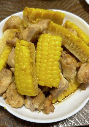 とうもろこしと鶏肉の照り焼き-レシピのメイン写真