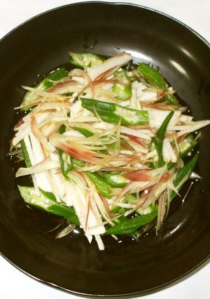 山芋おくら茗荷♪慢性せき疲れに簡単薬膳-レシピのメイン写真