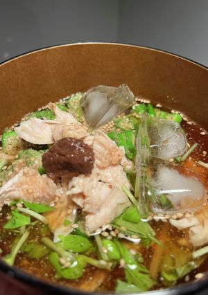 簡単、冷製ごまだれつけ麺-レシピのメイン写真