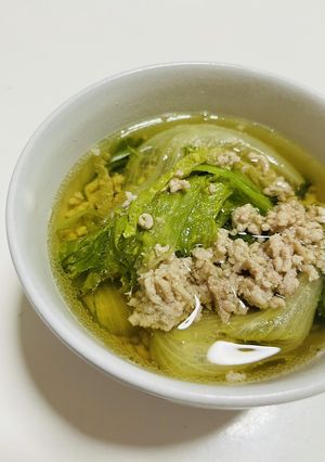 丸ごとレタススープ-レシピのメイン写真