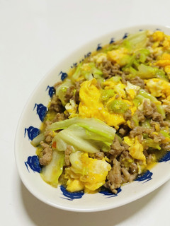 キャベツと卵の肉味噌炒め-レシピのメイン写真
