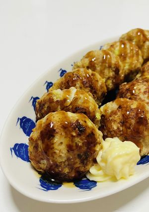お好み焼き風豚バーグ-レシピのメイン写真