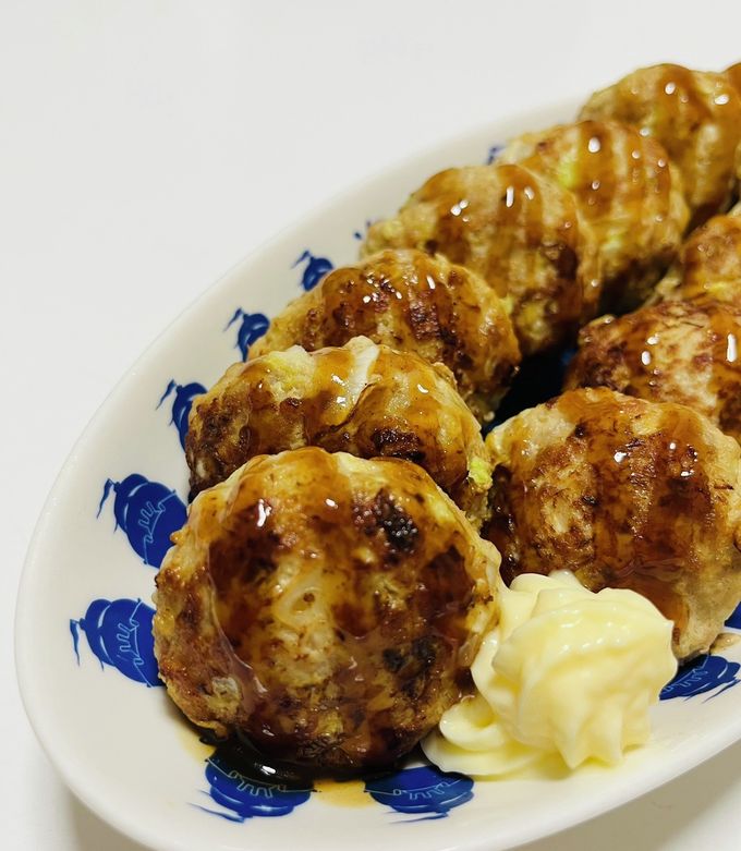 お好み焼き風豚バーグ-レシピのメイン写真