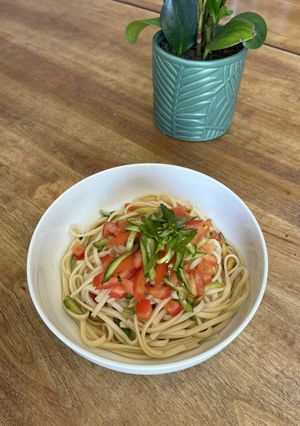 夏うどん、きゅうりとトマトでさっぱり♫-レシピのメイン写真