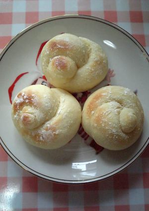 レンジで作る豆乳の白いパン♪-レシピのメイン写真