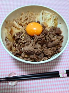 簡単☆お手軽すき焼き丼♩-レシピのメイン写真