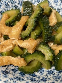 ゴーヤと揚げの甘辛煮-レシピのメイン写真