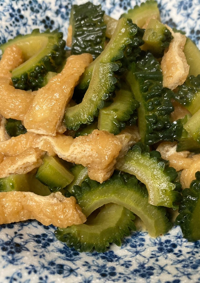 ゴーヤと揚げの甘辛煮-レシピのメイン写真