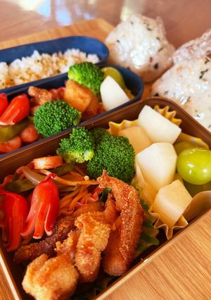 2023.7/31 小学生高校生男子弁当-レシピのメイン写真