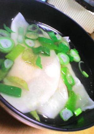 餃子の皮でヘルシー豆腐ワンタンスープ☆-レシピのメイン写真