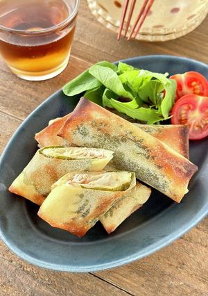 鶏ささみの梅しそチーズ春巻き-レシピのメイン写真
