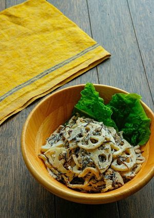 れんこんとひじきのツナマヨサラダ-レシピのメイン写真