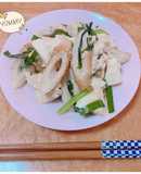 ☆木綿豆腐とちくわのとろみ炒め☆