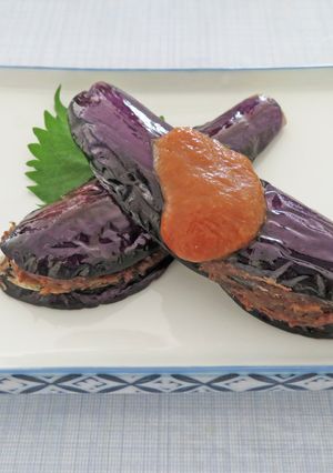 いわしつみれのなすのはさみ揚げ-レシピのメイン写真
