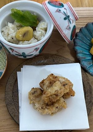 秋の栗ご飯-レシピのメイン写真