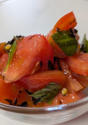 トマトの洋風塩昆布和え-レシピのメイン写真