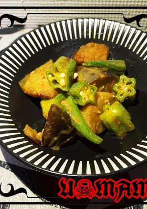 ナスとオクラのカレー炒め-レシピのメイン写真