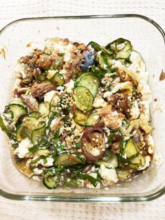 サバ缶の豆腐和え-レシピのメイン写真