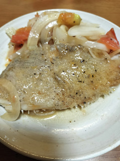カレイとトマトの炒めもの-レシピのメイン写真