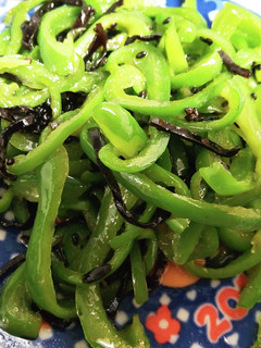 ピーマンの塩昆布和え-レシピのメイン写真