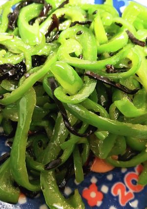 ピーマンの塩昆布和え-レシピのメイン写真