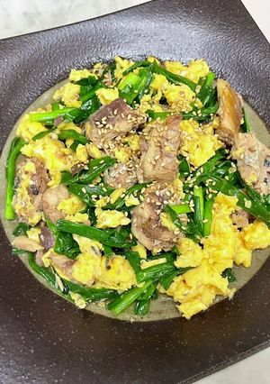 中華風さばニラ玉-レシピのメイン写真