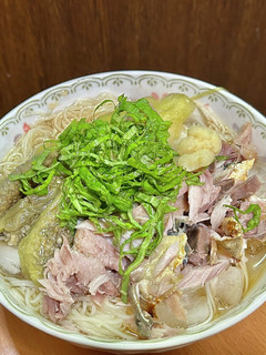 残った塩サバと茄子のぶっかけ素麺-レシピのメイン写真